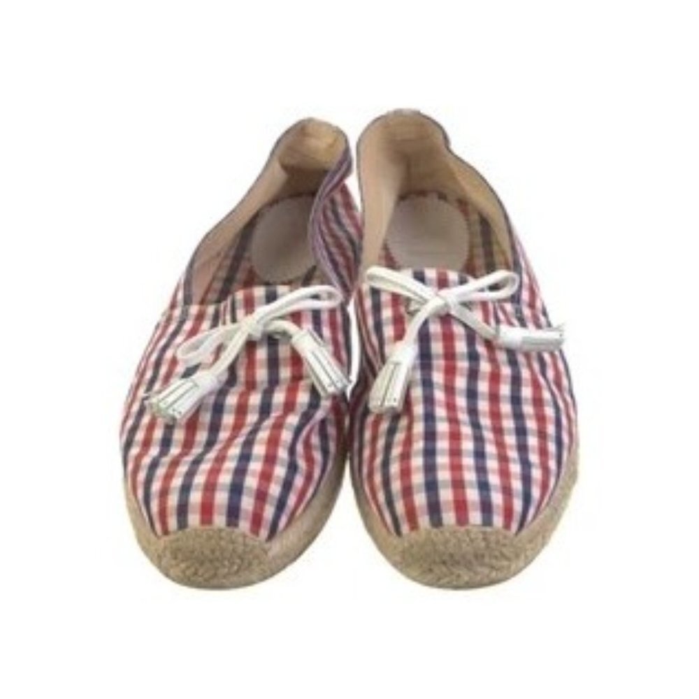 CHRISTIAN LOUBOUTIN‎ Canvas Plaid Print Espadrilles Men's Size: 11 | EU 44